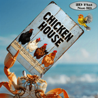 "Chicken House" Metal Sign - Farmhouse Style Tin Wall Art Decor Plaque