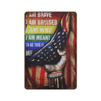 Patriotic Pride Metal Sign Retro This Is Me USA Flag Rainbow Tin Sign