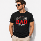 Dad Pit Crew Racing Graphic Tee - Funny Automotive Father’s Day T-Shirt
