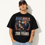 America 250th Anniversary Washington Patriotic USA Freedom Men's T-Shirt