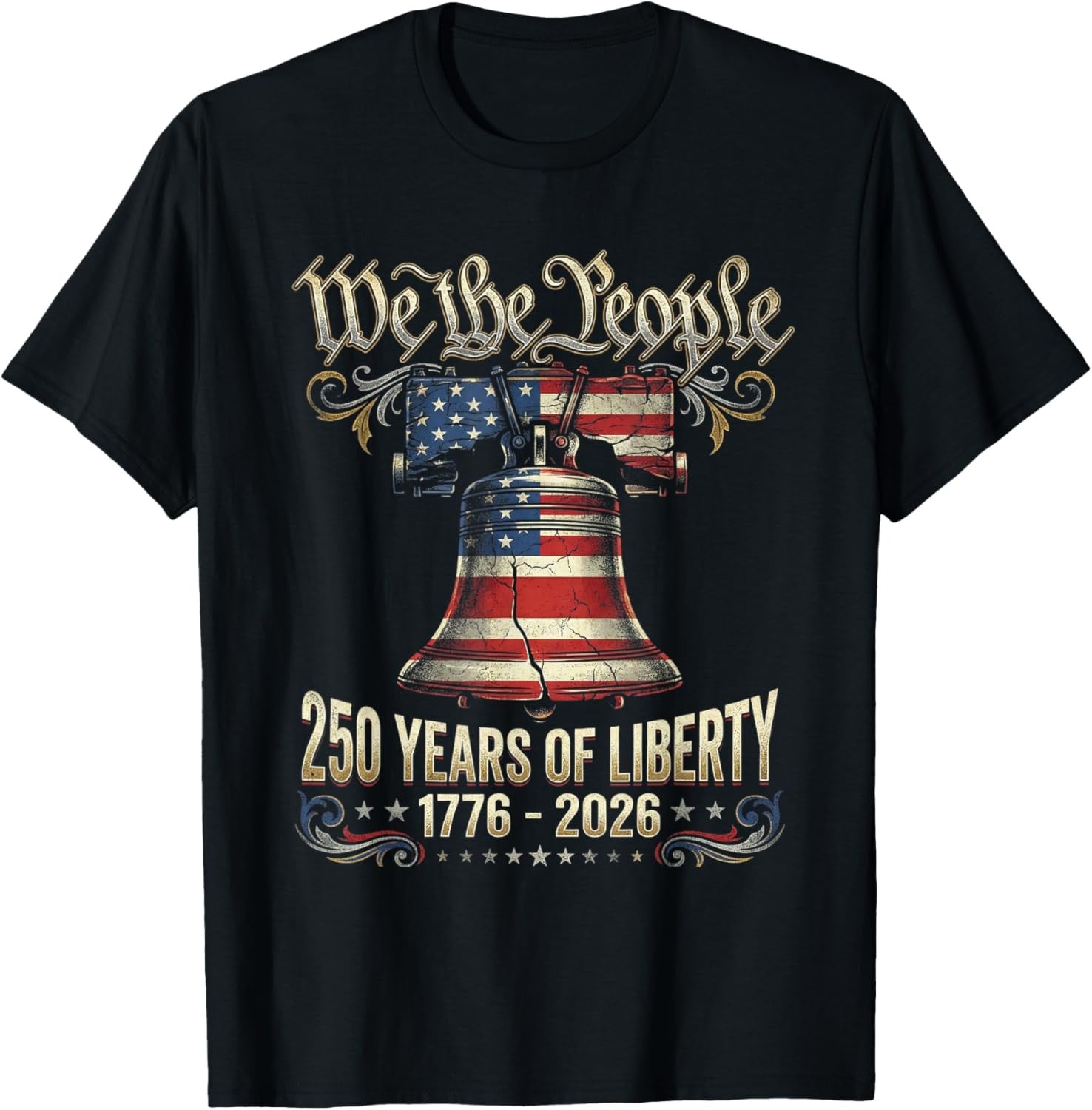 250 Years American USA 250th Anniversary Patriotic 4th of July Men's T-Shirt