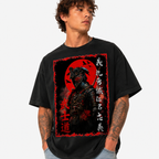 Ancient Samurai Anime Graphic T-Shirt Japanese Warrior Streetwear Casual Tee