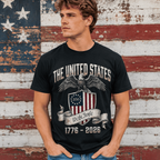 We The People 1776-2026 USA 250th Anniversary Patriotic Men's T-Shirt