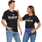 Pray Wait Trust Christian T-Shirt | God Has a Plan Inspirational Faith Tee