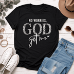 Women God Got Me Faith Graphic T-Shirt Casual Crew Neck Summer Tee Top