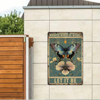 Rustic Butterfly Tin Sign - Inspirational "Whisper Words of Wisdom" Wall Art