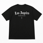 Los Angeles Gothic Letter T-Shirt Old English Streetwear Casual Tee