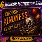 Gothic Metal Sign Horror Quote Wall Decor Witchcore Room Spooky Art Plaque