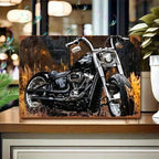 Vintage Motorcycle Metal Tin Sign - Retro Chopper Cruiser Bike Metal Tin Plaque