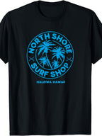 Retro Hawaiian Surf Beach Graphic Men’s T-Shirt Waikiki North Shore Style Tee