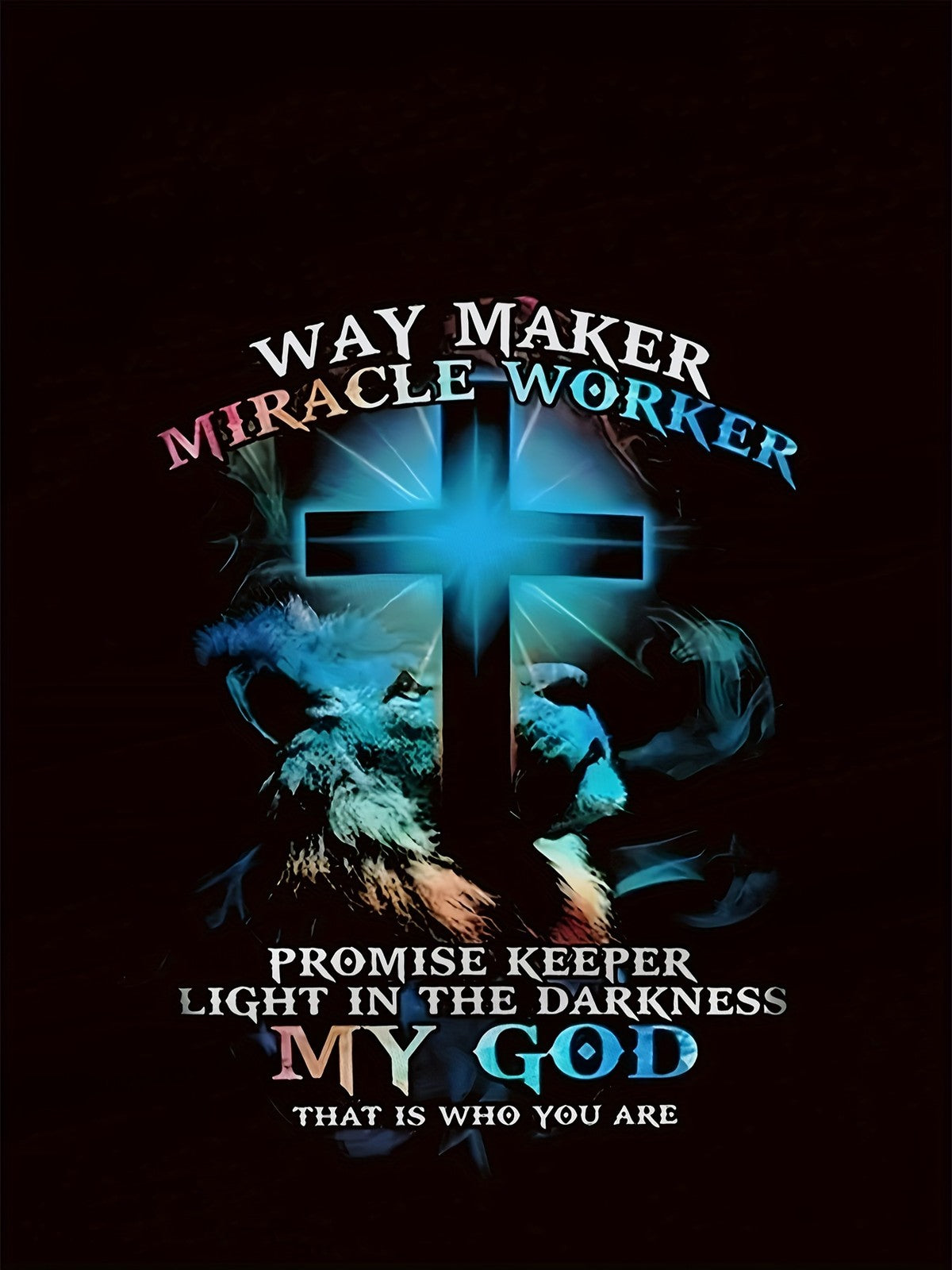Christian Way Maker Shirt Miracle Worker Promise Keeper Faith Tee