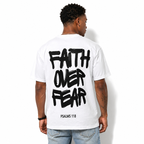 Faith Over Fear Psalms 118 Graphic T-Shirt Christian Inspirational Tee