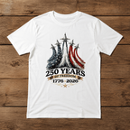 USA 250th Anniversary Fighter Jet Flag Patriotic Independence T-Shirt