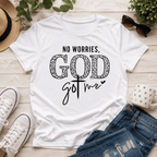 Women God Got Me Faith Graphic T-Shirt Casual Crew Neck Summer Tee Top