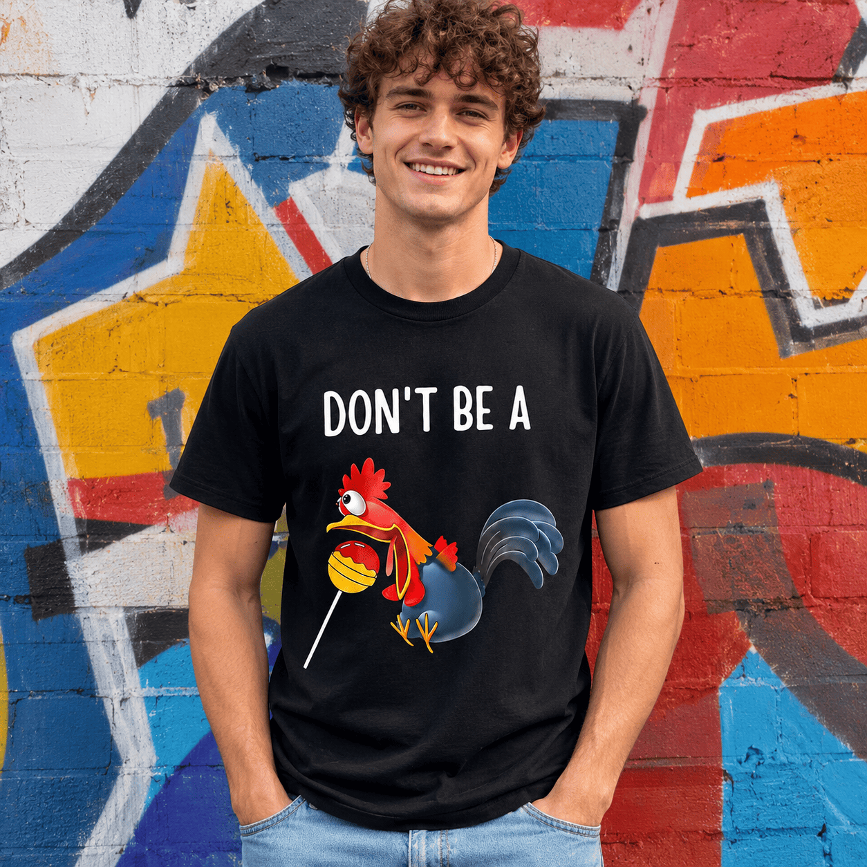 Don’t Be A Funny Chicken Shirt Cool Humor Graphic T-Shirt Unisex