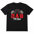 Dad Pit Crew Racing Graphic Tee - Funny Automotive Father’s Day T-Shirt