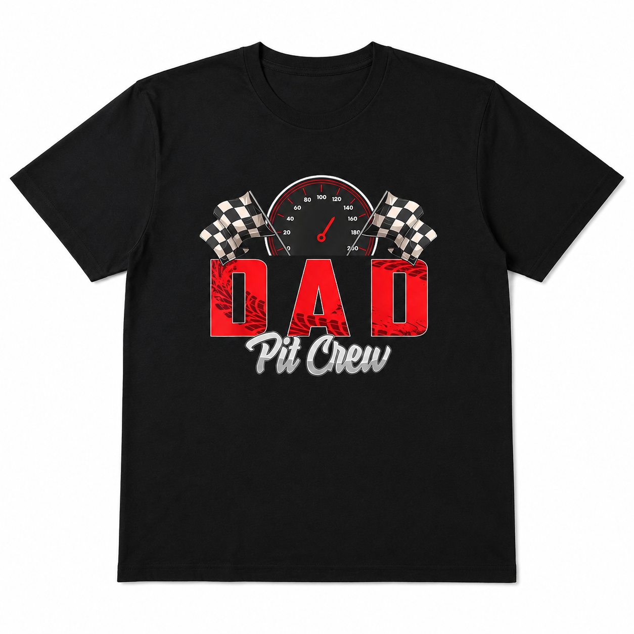 Dad Pit Crew Racing Graphic Tee - Funny Automotive Father’s Day T-Shirt