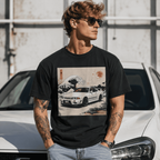 R32 JDM Great Wave Graphic T-Shirt Retro Japanese Racing Car Art Tee