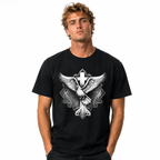 Holy Spirit Dove Cross Christian Faith Religious Church Graphic Men’s T-Shirt