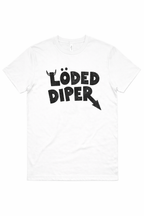 Loded Diper Funny Rock Style Graphic T-Shirt Parody Humor Unisex Tee