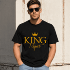 King Crown Respect Graphic T-Shirt Men's Stylish Royal Streetwear Tee