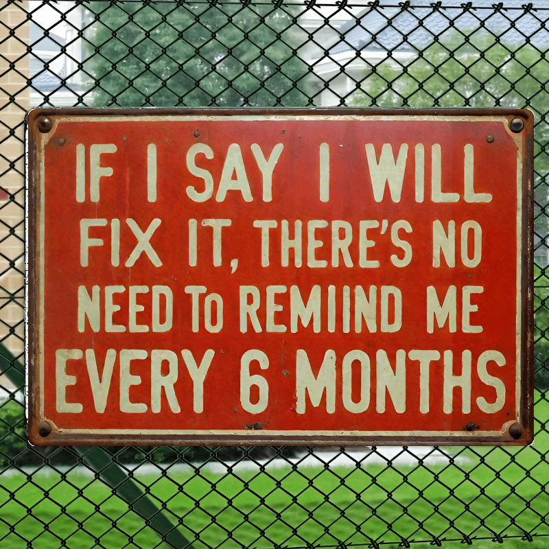 Funny If I Say I Will Fix It Tin Sign - Vintage Tool Garage Shed Man Cave Plaque