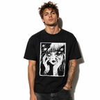 Horror Anime T Shirt Creepy Manga Japanese Harajuku Graphic Casual Tee