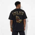 Only God Can Judge Me T-Shirt Men Graphic Tee Christian Faith Streetwear