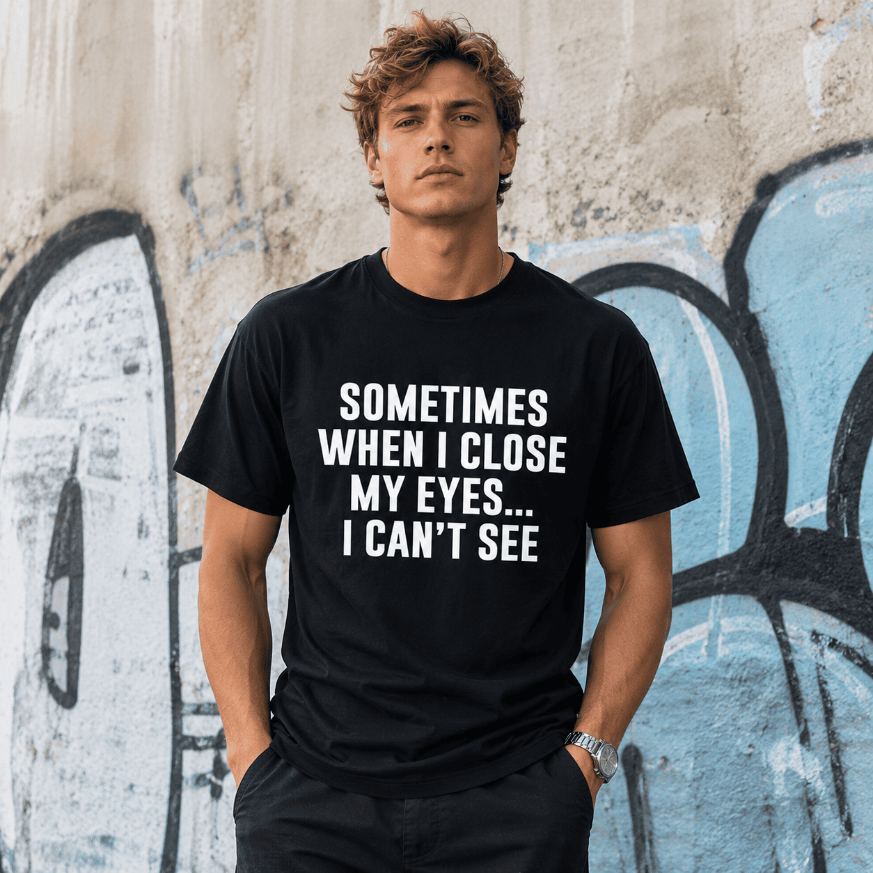 Funny Graphic Print T-Shirt Casual Humor Meme Streetwear Unisex Style Tee