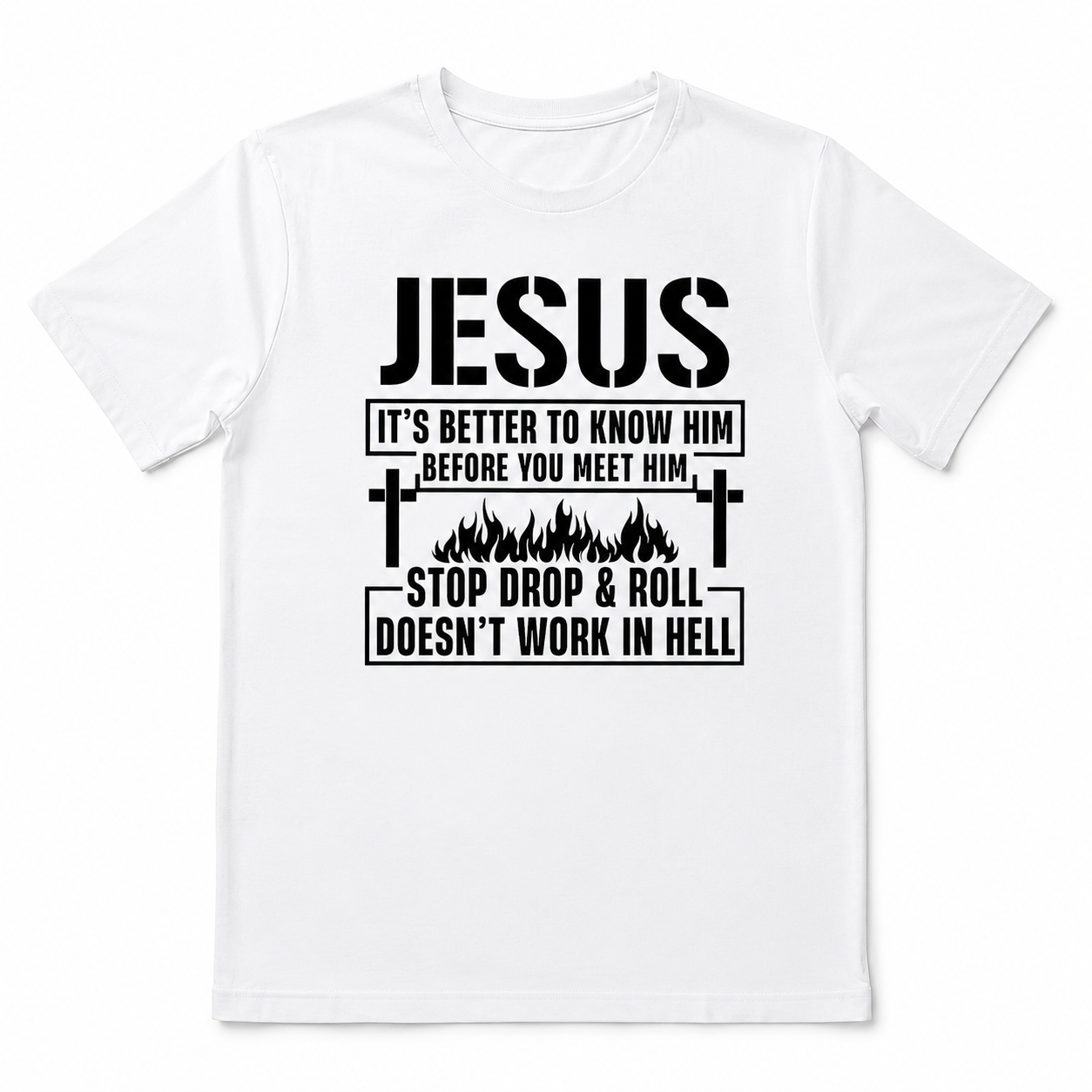 Men's Jesus It's Better To Know Him Funny Christian Graphic T-Shirt Tee