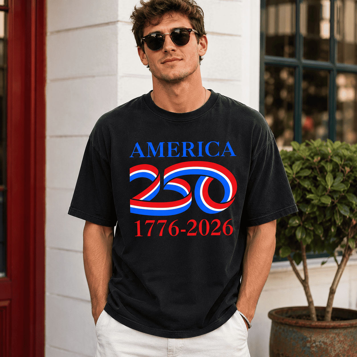 USA 250th Birthday T Shirt 1776 2026 Patriotic Independence July 4th Tee