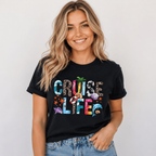 Women Hello Summer Cruise Life Graphic T-Shirt Nautical Beach Vacation Tee