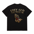 Only God Can Judge Me T-Shirt Men Graphic Tee Christian Faith Streetwear