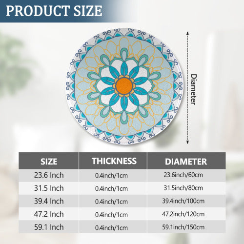 Circular floor mat (multiple sizes)