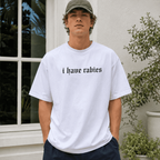 I Have Rabies Gothic Graphic T-Shirt Funny Dark Humor Unisex Tee