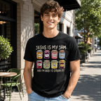Jesus Is My Jam T-Shirt | Funny Christian Mason Jar Graphic Tee