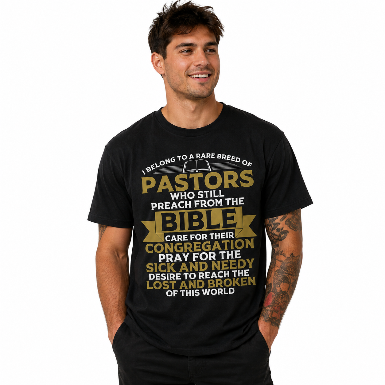 Funny Pastor Appreciation T Shirt Christian Preacher Gift Faith Humor Tee