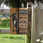 "Cane Corso" Metal Sign - Devoted Dog Quote Tin Wall Art Decor Plaque