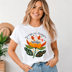 Women‘s Floral Graphic T-Shirt Casual Summer Crew Neck Short Sleeve Tee