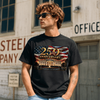 Freedom USA 250th Anniversary T-Shirt White House Flag Patriotic 1776-2026