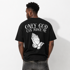 Only God Can Judge Me T-Shirt | Christian Praying Hands Graphic Tee