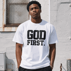 God First Christian Faith T Shirt Contrast Religious Graphic USA Style Tee