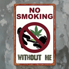 Tobacco-Themed Metal Wall Sign – Retro Smoking Room Plaque Bar Cave Garage