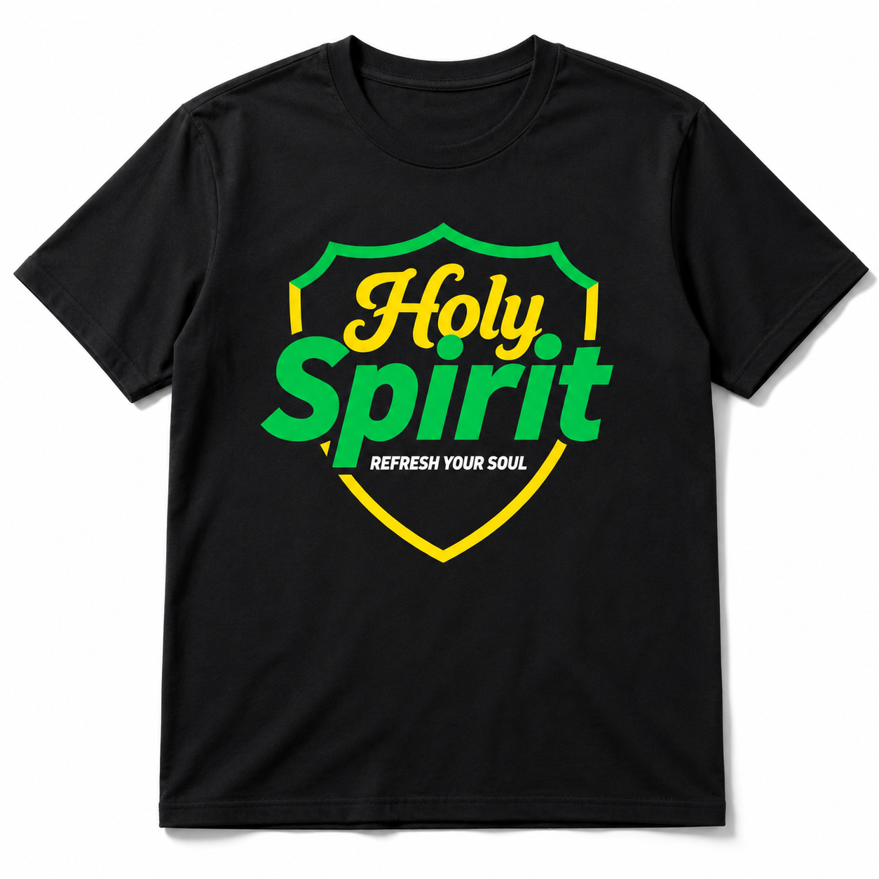 Holy Spirit T Shirt Christian Faith Graphic Casual Crew Neck Tee Top