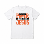 Jesus Name Power T Shirt Christian Faith Religious Graphic Casual Tee Gift