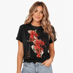 Women's Spider Lily Japanese Aesthetic Graphic T-Shirt Pastel Goth Tee