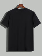 Men's Cross Heart Graphic T-Shirt Christian Faith Casual Short Sleeve Tee