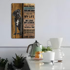 "Cane Corso" Metal Sign - Devoted Dog Quote Tin Wall Art Decor Plaque