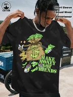 Make Money Not Friends Graphic T-Shirt Cash Money Streetwear Hustle Tee