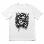 Faith Over Fear Graphic T-Shirt Christian Religious Shirt Inspirational Tee